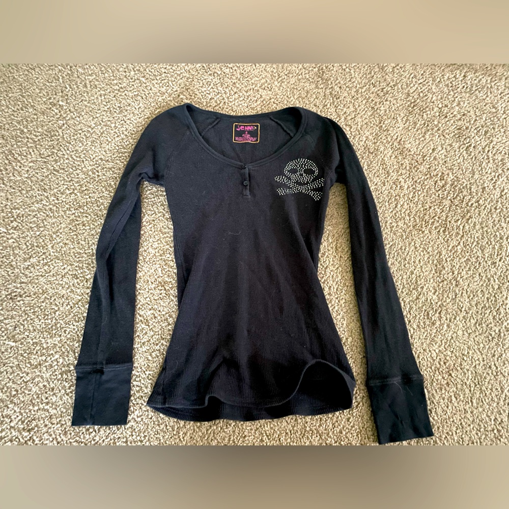 Rhinestone Skull Longsleeve